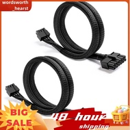 2PCS 12 Pin to PCIe 8 Pin (6+2) GPU Power Adapter Cable PCIE 12Pin to 8Pin Power Cable for  Power Su
