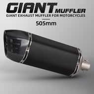 Universal 51MM Motorcycle Exhaust Akrapovic S7 Giant Shield Muffler For Dirt Moto ADV R1200GS 790ADV