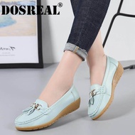 Dosreal Mùa Xuân Đế Phẳng Giày Nữ Da Thật Chính Hãng Da Giày Nữ Cho Nữ Trơn Trượt Trên Ba Lê Bãi Boh