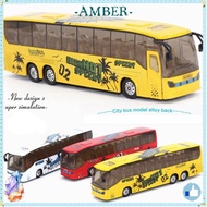 AMBER Extended Bus Toys Hobbies Bus Shape Light and Music Vehicle Model