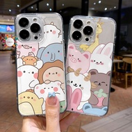 DR12572 SOFTCASE CLEAR CASE CUTE ANIMAL CUSTOMBENING FOR SAMSUNG A20S A21S A22 A24 A25 A31 A32 A33 A
