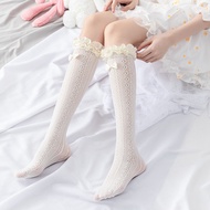 Lolita Lolita jk Calf Socks Women Bow White Lace Over-the-Knee Pile Socks Lace Socks Mid-Tube lolita