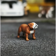 3D Receh 1 British Bulldog Dog64 Diorama Model Miniature Hot Wheels Diorama Diecast Hot Wheel Dioram