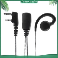 ❖Dreamlandss❖  1.2m Earphone Earpiece with Mic PTT 2 Pin Ear Hook Earphone Earpiece for 2 Way Radio 