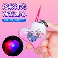 Luminous Cartoon Lighter Lighter Boyfriend Love Couple Flame Creative Pink insLED Unique Style