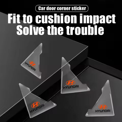 2pcs Transparent Car Door Corner Anti-collision Protector Cover For Hyundai Tucson Solaris I30 Creta