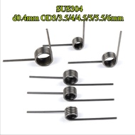 Sus304 d0.4mm OD3/3.5/4/4.5/5/5.5/6mm V-Spiral Torque Spring Angle 60/90/120/180 Degree (B-VN)