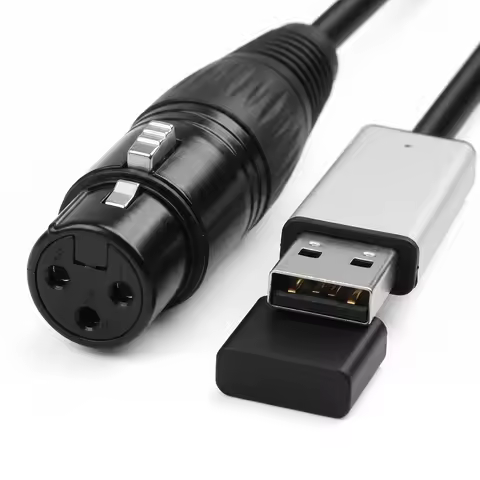 USB TO DMX512 Interface Adapter Cable Length Computer PC DMX512 Controller Signal Conversio Stage Di