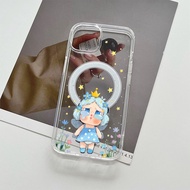 Wireless charging Crybaby Cute Magnetic phone Casing For iphone 17 17AIR 16 15 13 pro max 17AIR