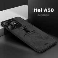 ITEL A50 Case Itel A70 Softcase Deer Protective Back Cover with Jens Pattern