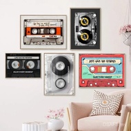 Funny Colourful Transparent Tape Cassette DJ Music Poster and Prints Canvas Printing Wall Art Pictur