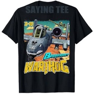 A-10 Warthog Jet Airplane Brrrt Funny Comic Graphic T-Shirt