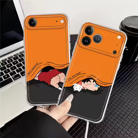 Soft Phone Cover Case for iPhone 17 Pro Max 15 16 Air XS Max 13 Pro 14 Plus XR 11 7 8 12 Mini Crayon