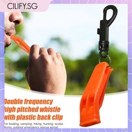 [Cilify.sg] Plastic Outdoor Camping Emergency Loud Whistle Sports Survival Whistle with Clip