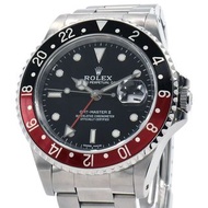 ROLEX勞力士GMT Master 2 16710 A號正常運轉拋光黑紅表圈黑色錶盤GMT Master II自動男錶