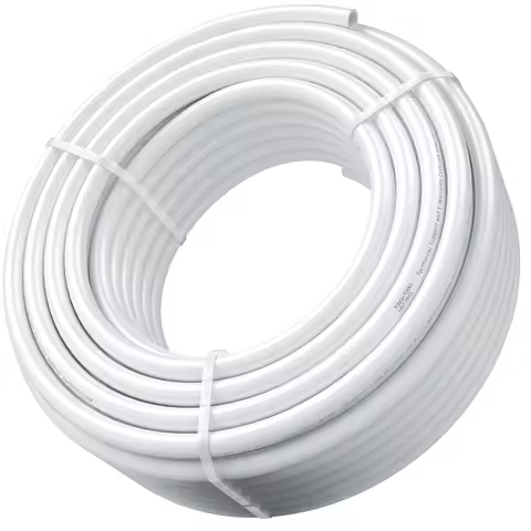 SucceBuy PEX Pipe 3/4 Inch 100 Feet Length PEX-B Flexible Pipe Tubing White For Potable Water Hot/Co