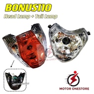 BONUS 110 / E BONUS HEAD LAMP TAIL LAMP LAMPU DEPAN LAMPU BELAKANG BONUS-110 E-BONUS "MOTOR ONESTORE