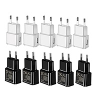 ZZOOI 10pcs/lot  EU US Plug Universal Wall USB Charger 2A Power Adapter for Samsung S6 s7 s8 S10 J3 Xiaomi Iphone Mobile Phone Charger