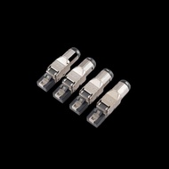 1Pcs RJ45 Shielded Toolless Modular Termination Plug RJ45 Cat8 Cat7 Cat6A Connector 2000MHz 40G LAN 