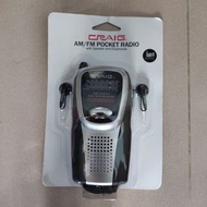 Craig AM/FM 袖珍收音機