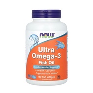 ✅Ready Stock✅ Now Foods Omega-3 180 Fish Softgels, Best by: 03/26