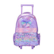 Smiggle Trolley Bag Backpack/Smiggle School Bag Flutter Trolley Backpack With Light Up Wheels