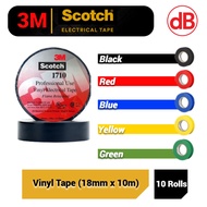 3M Scotch Tape 1710 - Temflex Vinyl Electrical Tape ( 10 Rolls/ Stick  )