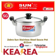 ZEBRA SUN STAINLESS STEEL SAUCE POT 22cm