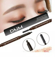 SALE Pensil Alis Anti Air dan Tahan Lama - Dnm Eyebrow Pencil Warna Hitam/ Sikat Alis 2in1 Waterproo
