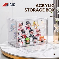 ICIC Acrylic Display Case Transparent Boxes Storage Organizer Stackable Magnetic Dustproof Toy Stor