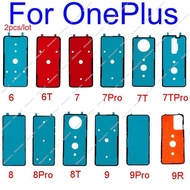 2Pcs For Oneplus 6 6T 7 7T 8 8T 9 9R 9RT Back Battery Cover Adhesive Rear Door Housing Cover Adhesiv
