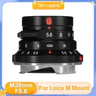 7artisans M 28mm F5.6 Frull Frame Large Aperture MF Lens for Leica M Mount Camera M10 M1 M2 M3 M5