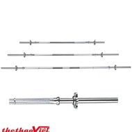Solid barbell 1.5m long, home gym equipment