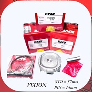 Piston Kit Set Yamaha VIXION Old Lama Ukuran Os : STD - 25 - 50 - 75 - 100 - 150 - 200 Produk Origi