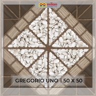 Milan Tiles - MILAN Gregorio Uno 50x50 cm Keramik Lantai Motif Stone
