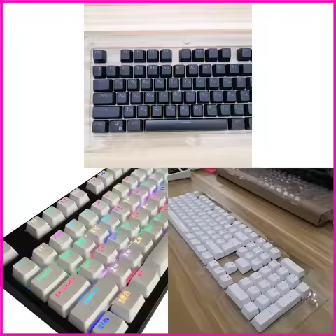 Russian Korean Keycaps, ABS Backlit Keycaps OEM Cover Cherry MX Compatible for Mechanical Keyboards,