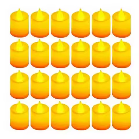 24pcs LED Candles Flameless Candle Battery Operated, 200+Hours Fake Electric LED Candles Tea Lights