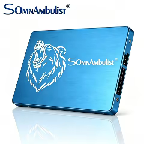 Somnambulist SSD SATA III 6Gb/s Internal Solid State Drive 2.5” 7mm 3D NAND Chip Up to 550MB/s (Blue