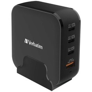 (全新行貨) Verbatim 4端口150W PD &amp; QC 3.0 GaN充電器 (附AC電源線+直立底座) 66910