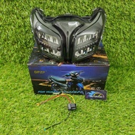 DPZP RACING HEADLIGHT HEAD LAMP SRL115 FI YAMAHA LAGENDA ZHIPAT CUTTING