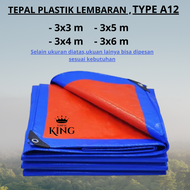 Terpal Ukuran 3x4 3x5 3x3 Type A12 Tebal Cap Treck Trepal Penutup Truk Atap Tenda