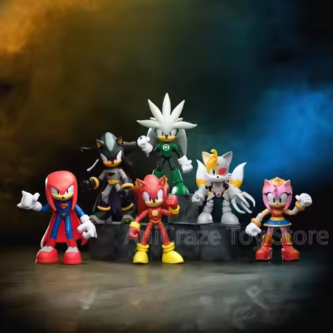 Sonic The Hedgehog DC X Sonic Collectable Action Figures Shadow As Batman Superman Classic Cartoon C