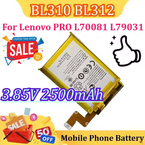 New BL310 BL312 Battery For Lenovo PRO L70081 L79031 Rescue Gaming Phone 3.85V 2500mAh
