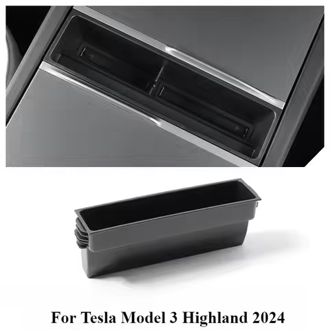 Central Control Hub Storage Box For Tesla Model 3 Highland 2024 Accessories Center Console Data Cabl