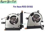 iiCPU GPU Fan For Asus ROG Flow X13 GV302 GV302XU GV302X GV302XV Notebook Cooler Fans 13NR0EN0T05011