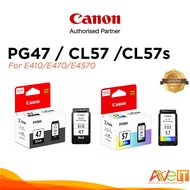 Canon Ink Cartridge - PG47 CL57 CL57s ( For E410 E470 E3370 E4570 E400 E4270 )