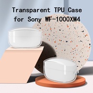 Sony WF-1000XM4 Case Cover Clear Soft TPU Protective Case for Sony WF1000XM4 True Wireless Earbuds with Carabiner