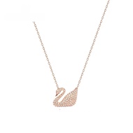 112 SWAN Necklace ICONIC SWAN Silver Necklace SWAN Jewelry Crystal Necklace Jewelry Moissanite Neckl