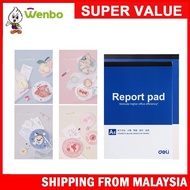 Wenbo Deli 1pcs Notebook Note Pad A4 A5 A6 B5 Report School Office Use