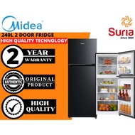 (Free Delivery Penang,Kedah & Perlis)Midea 240L 2 Door Refrigerator Peti Sejuk Peti Ais Dua Pintu MD